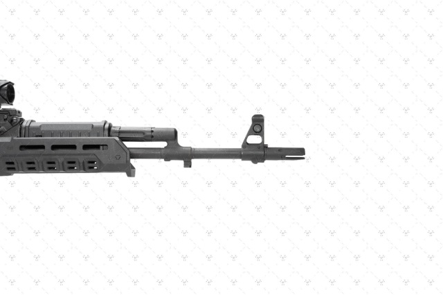 SSG-1 アウトバレル フラッシュハイダー付き Airsoft Artisan SF 4-Prongタイプフラッシュハイダー (14mm逆