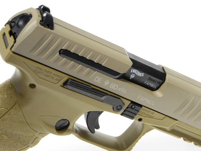Umarex Walther PPQ M2 GBBハンドガン (TAN) Cerakote Limited