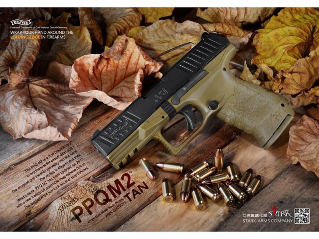 Walther/StarkArms PPQ M2 GBBハンドガン (TANカラー)