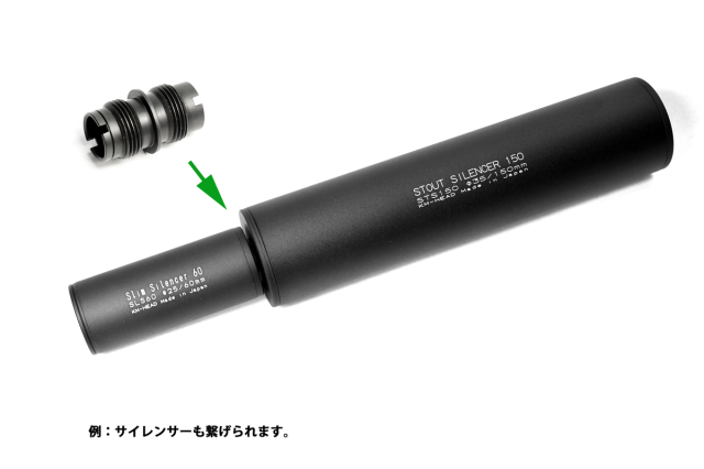 KM企画 汎用M14ネジ ジョイントサイレンサーアダプター