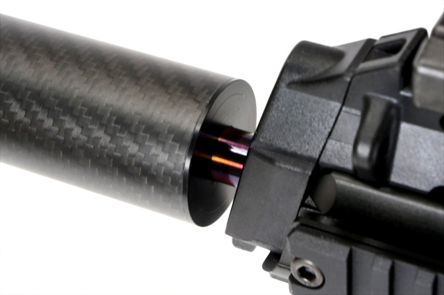 オリジナル】 超軽量 リアルカーボンサイレンサー VFC/KWA/KSC MP7用