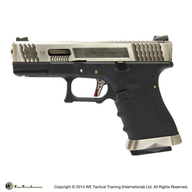 WE G19 T5カスタム GBB【BKスライド/SVバレル/BKフレーム】