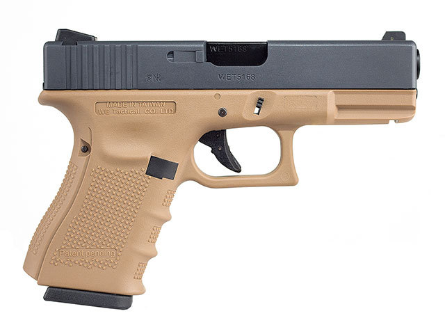WE G23 Gen.4 GBB TAN （グロック23 ガスブローバックガンシリーズ）