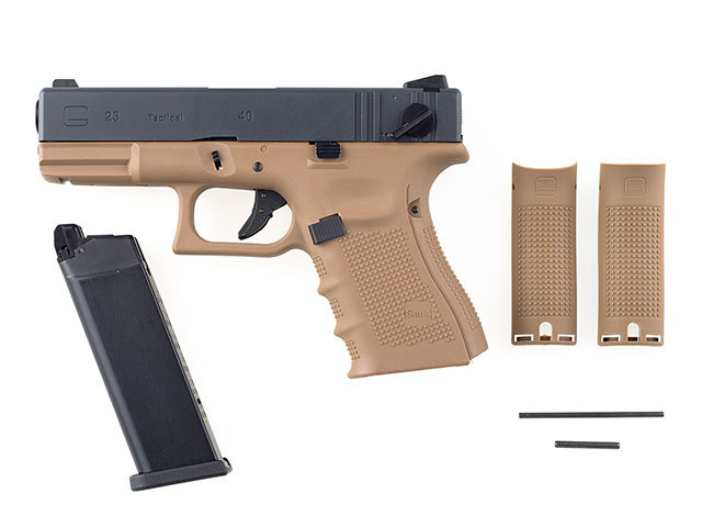 WE G23 Gen.4 GBB TAN （グロック23 ガスブローバックガンシリーズ）