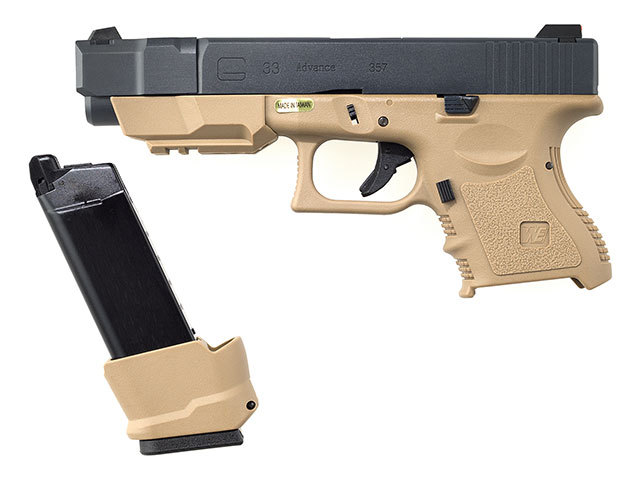 WE G33 Gen.3 Advance GBB TAN （グロック33 ガスブローバックガン