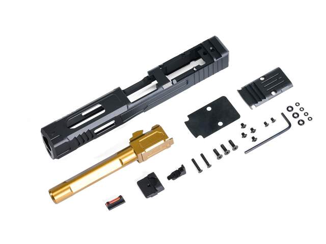 Glock 17 スライド アウターバレル セット売り Amazon | VFC G17 FI MK2 RMRスライド/ゴールドアウターバレル