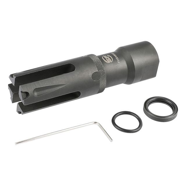 Surefire / Holehearted　専用 Airsoft Artisan SF FHSA80SAタイプ スチールフラッシュハイダー