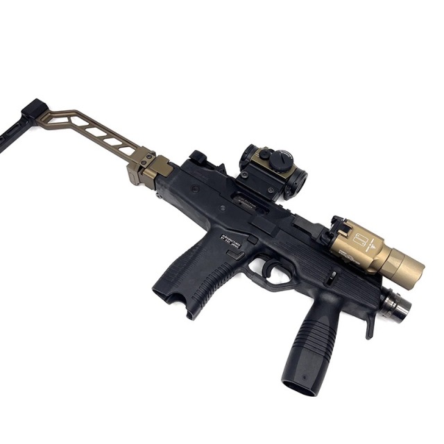 Airsoft Artisan M1913 ストック アダプター BK (KSC MP9/TP9対応)