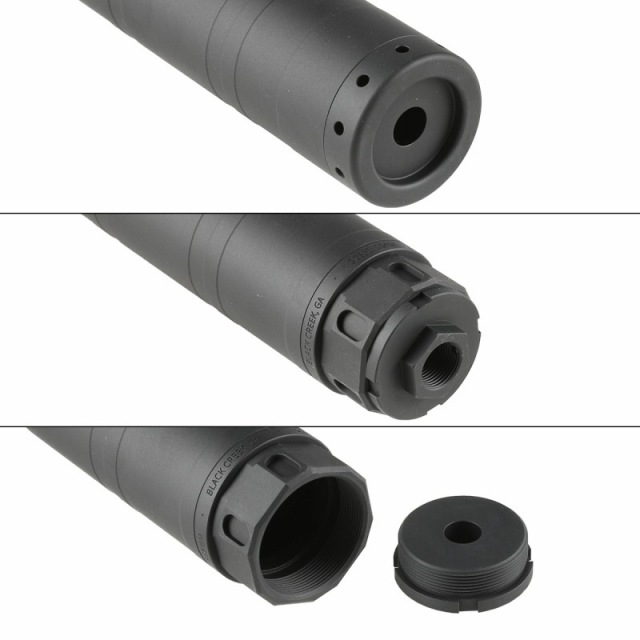 Airsoft Monster DD SoundGuard SG-556タイプサイレンサー (14mm逆ネジ) BK
