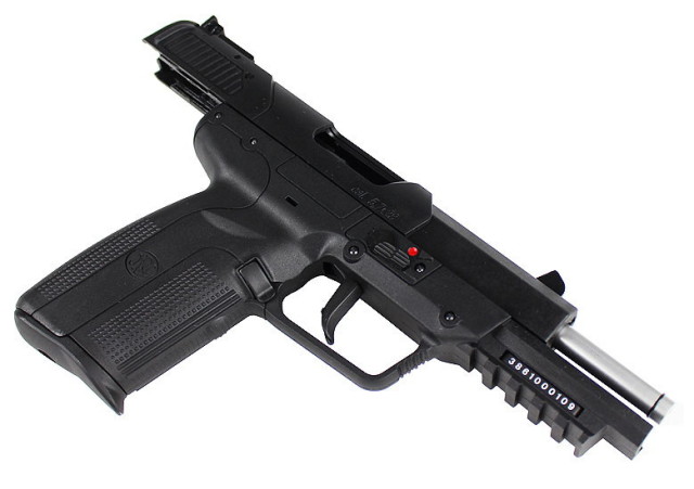 CyberGun FN5-7 Tactical ガスブローバックピストル BK
