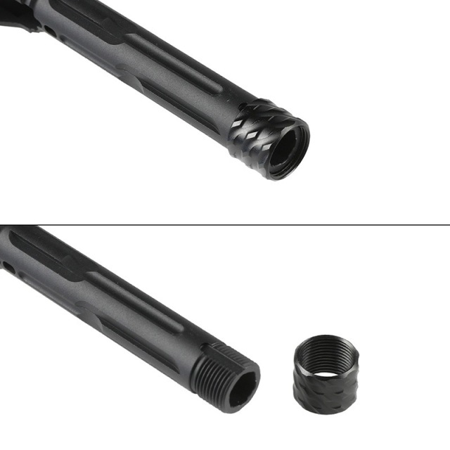 ストレートカスタム18インチバレルユニット Zparts M4A1 14.5inchスチールアウターバレルセット (東京マルイ
