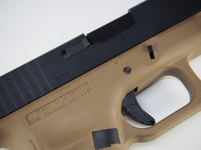 WE G19 Gen.4 GBB TAN （グロック19 ガスブローバックガンシリーズ）