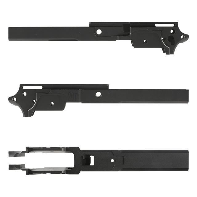 5KU CNCアルミ削り出し 4.3インチ ミドルフレーム Type1 Black (東京