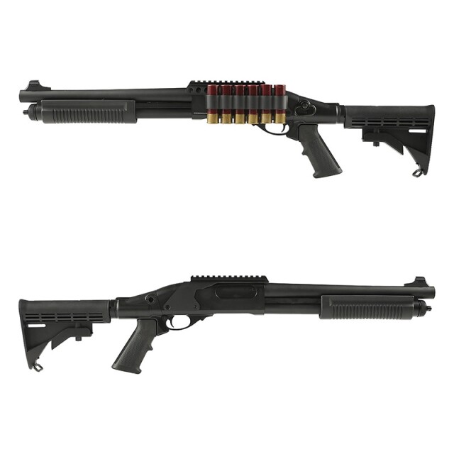 Golden Eagle M870 ガスショットガン ショートモデル Tactical/Black 
