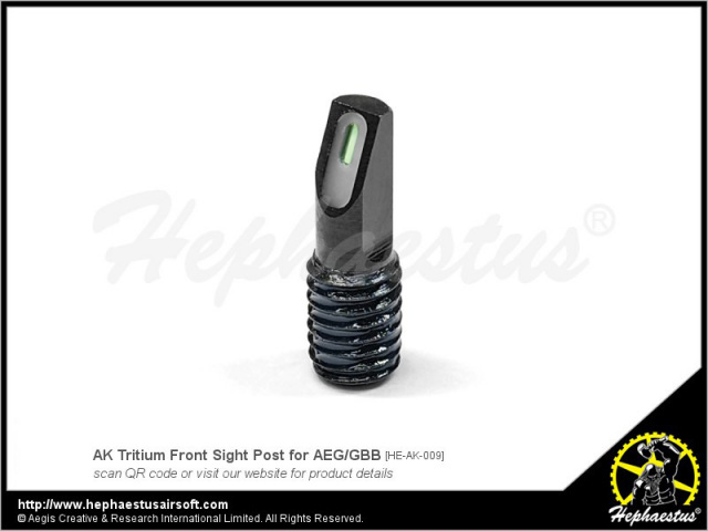 Hephaestus AK用トリチウム フロントサイトポスト