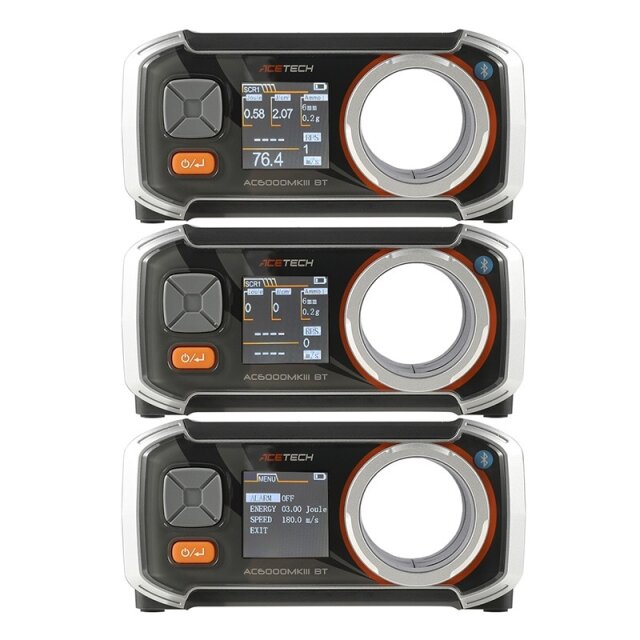 ACETECH AC6000 MK3 BT 高性能弾速計 Premium (有機EL/自動感度補正