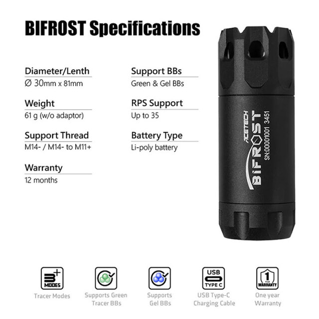 ACETECH Bifrost バイフロスト レインボートレーサーユニット