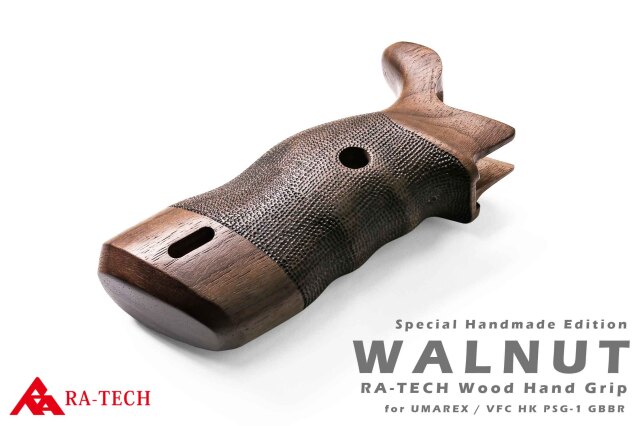 限定品】RA-TECH ウォールナット ウッドグリップ ハンドメイド