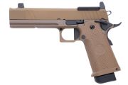 【JPバージョン】RWA Nigthhawk 公式ライセンス SAND HAWK ガスブローバックハンドガン (FDE)