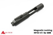 RA-TECH マグネットロック NPAS付き コンプリート スチールボルトキャリアセット GHK M4 V3 GBB対応