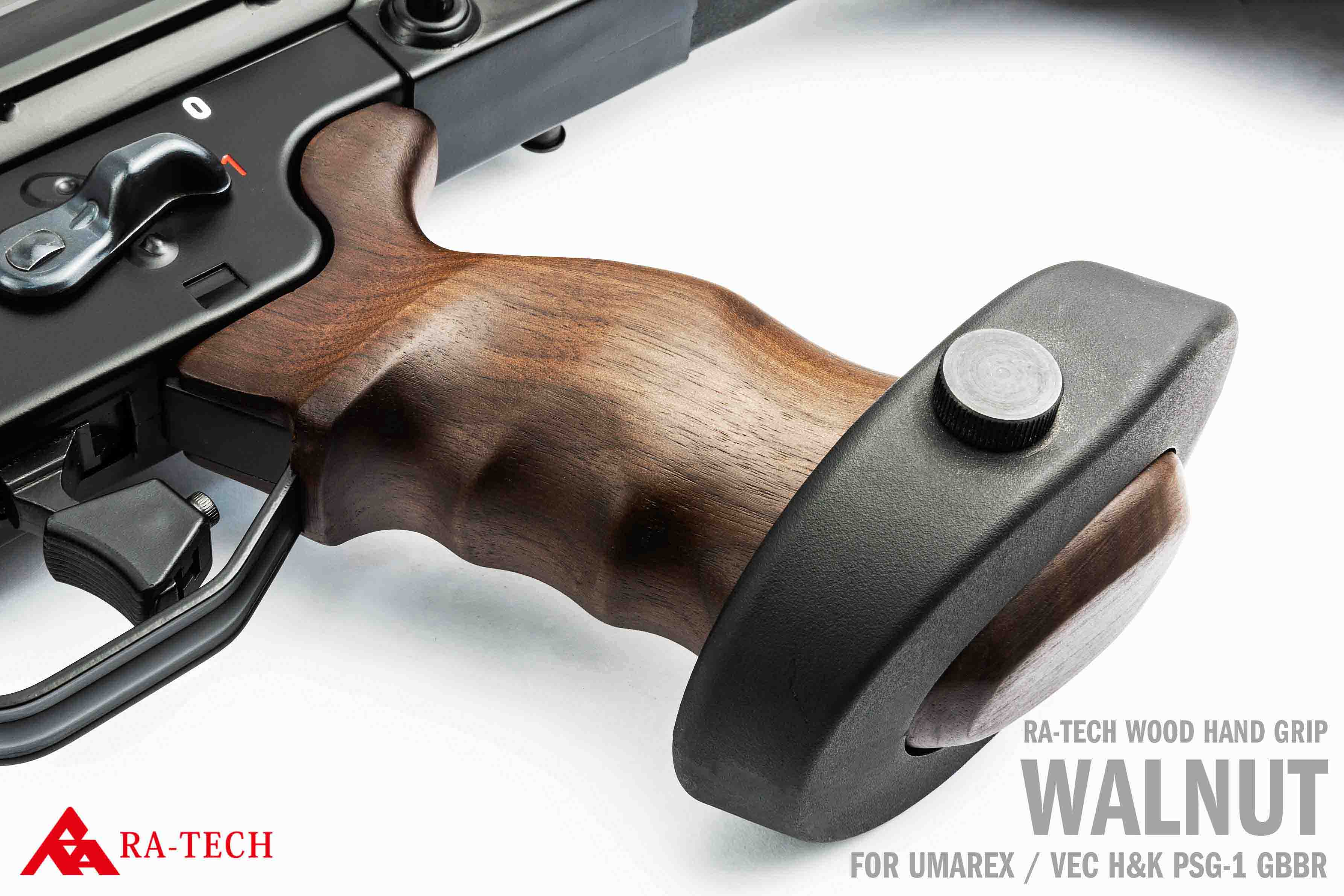 RA-TECH ウォールナット ウッドグリップ UMAREX（VFC） PSG-1 GBB用 （RAG-vfc-psg1-001）