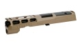 Bomber Airsoft  カスタム アルミ CNC PRO-CUT スライド 4.7インチ SIG Airsoft P320/M17 GBB 対応 TAN