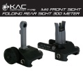 BJ TAC 20mmレール対応 KACタイプ フォールディングフロント&300Mリアサイトセット BK