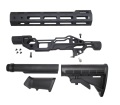 WII TECH T-22 MOD0 PYTHONSタイプ 8インチ M-LOKハンドガード&レシーバーセット  KJworks HAWKEYE(KC02)対応