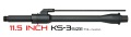 ANGRY GUN マルイ M4MWS用 KAC KS-3タイプ アウターバレルセット 11.5インチ（14mm逆ネジ）