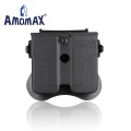 AMOMAX Universal ダブルマガジンポーチ (3段階サイズ調整可能 Single/Double Stacks両対応) BK