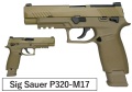 AEG(ASIA Electric Guns) SIG P320-M17 ガスブローバック TAN