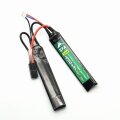 SFA製 7.4V リポ(LIPO) バッテリー タミヤミニコネクタ 1000mAh 20C-40C ショートセパレート (SA-B037M)