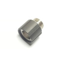 Airsoft Artisan WE ガスハンドガン用ステンレスマズルアダプター Black (11mm正ネジ→14mm逆ネジ)