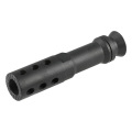 ZC LEOPARD アルミ製 M249フラッシュハイダー（14mm逆ネジ）
