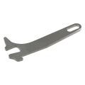 SLONG Airsoft CNCステンレス ボルトストッププレート V2タイプ Silver (東京マルイMWS適合)