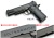 DETONATOR Colt M45A1 カスタムスライド マルイ M45A1 GBB対応 BK