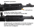 WII TECH Midwest Industries Alpha 6inchタイプ Quad レールハンドガード マルイ AKM GBBシリーズ対応