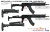 5KU крукタイプ フォールディングストック BK 東京マルイ AKM GBB対応