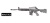 マルシン(Marushin) Colt XM177E2 完成品 新型アルミカート仕様 発火式金属製モデルガン