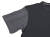 B&T TEXTIL Tシャツ/Straight Cut 01/メタルキーリング付き (Black/Grey)