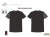 B&T TEXTIL Tシャツ/Straight Cut 01/メタルキーリング付き (Black/Grey)