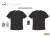 B&T TEXTIL Tシャツ/Slim Fit/メタルキーリング付き (Black)