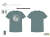 B&T TEXTIL Tシャツ/Straight Cut 03/メタルキーリング付き (Dark Green)