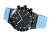 GLOCK PRECISION グロックウォッチ ステンレスクロノグラフ20気圧防水 GW-34-2-24 (Black/Light Blue)