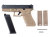 WE G18C GBB TAN (Gen.4)
