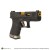 WE G19 T1カスタム GBB （BKスライド/GDバレル/BKフレーム）