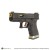 WE G19 T1カスタム GBB （BKスライド/GDバレル/BKフレーム）