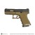 WE G19 T6カスタム GBB （BKスライド/GDバレル/TANフレーム）