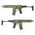 EMG/DE Airsoft NOVESKE N4 GHETTO BLASTER 7.94inch ガスブローバックライフル (OfficialLicense)【Bazooka Green】