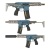 Salvo Precision Q Honey Badger SBR Style 7inch Replica GBBR Blue (JP Ver./RealMarking)